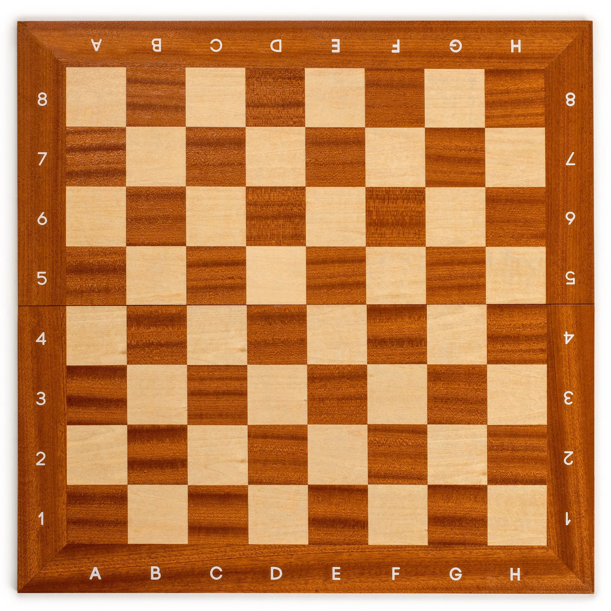 Husaria Magnetically Assembled Professional Staunton Tournament Chess Board, No. 5, 18.9"