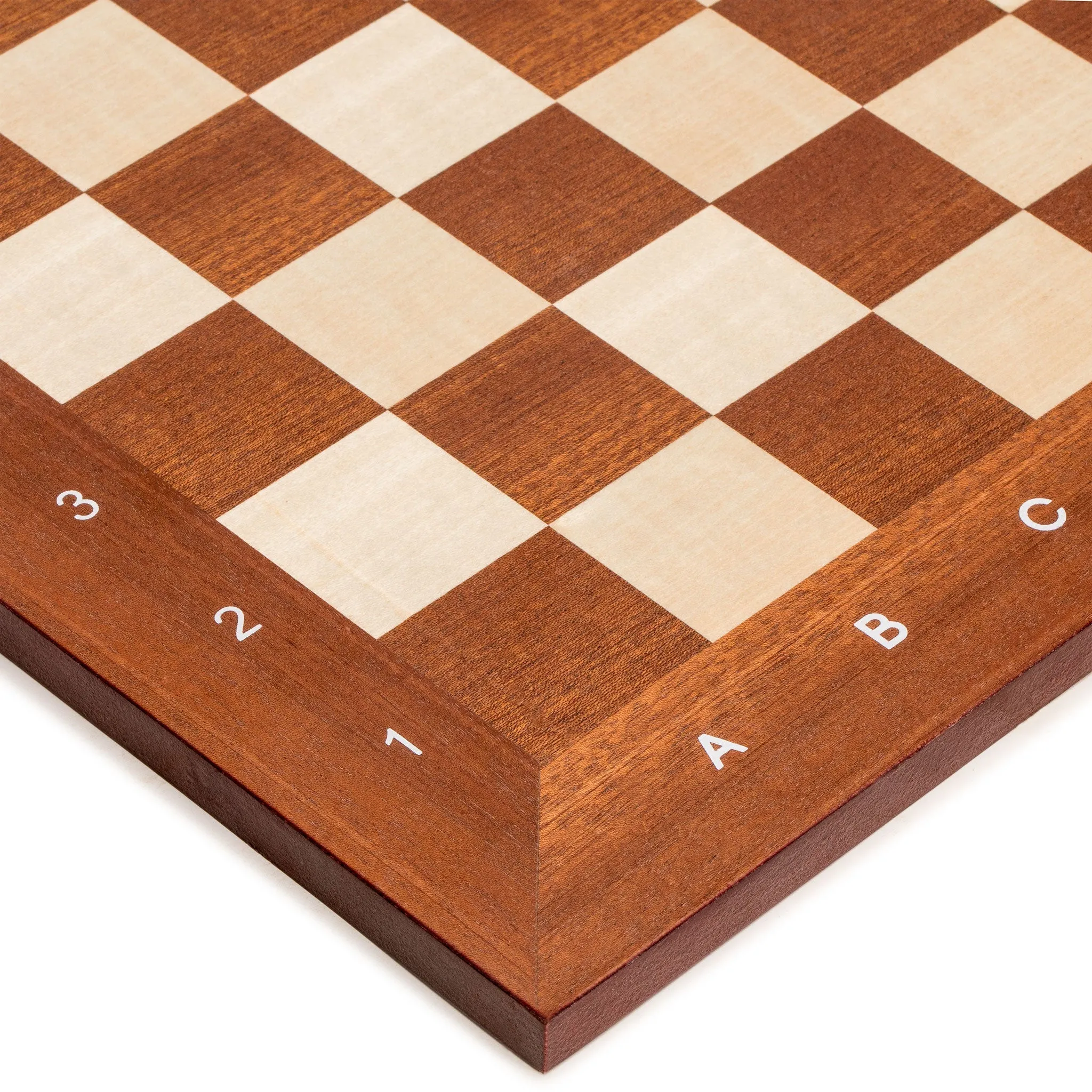 Husaria Professional Staunton Tournament Chess Board, No. 4, 16 Inches