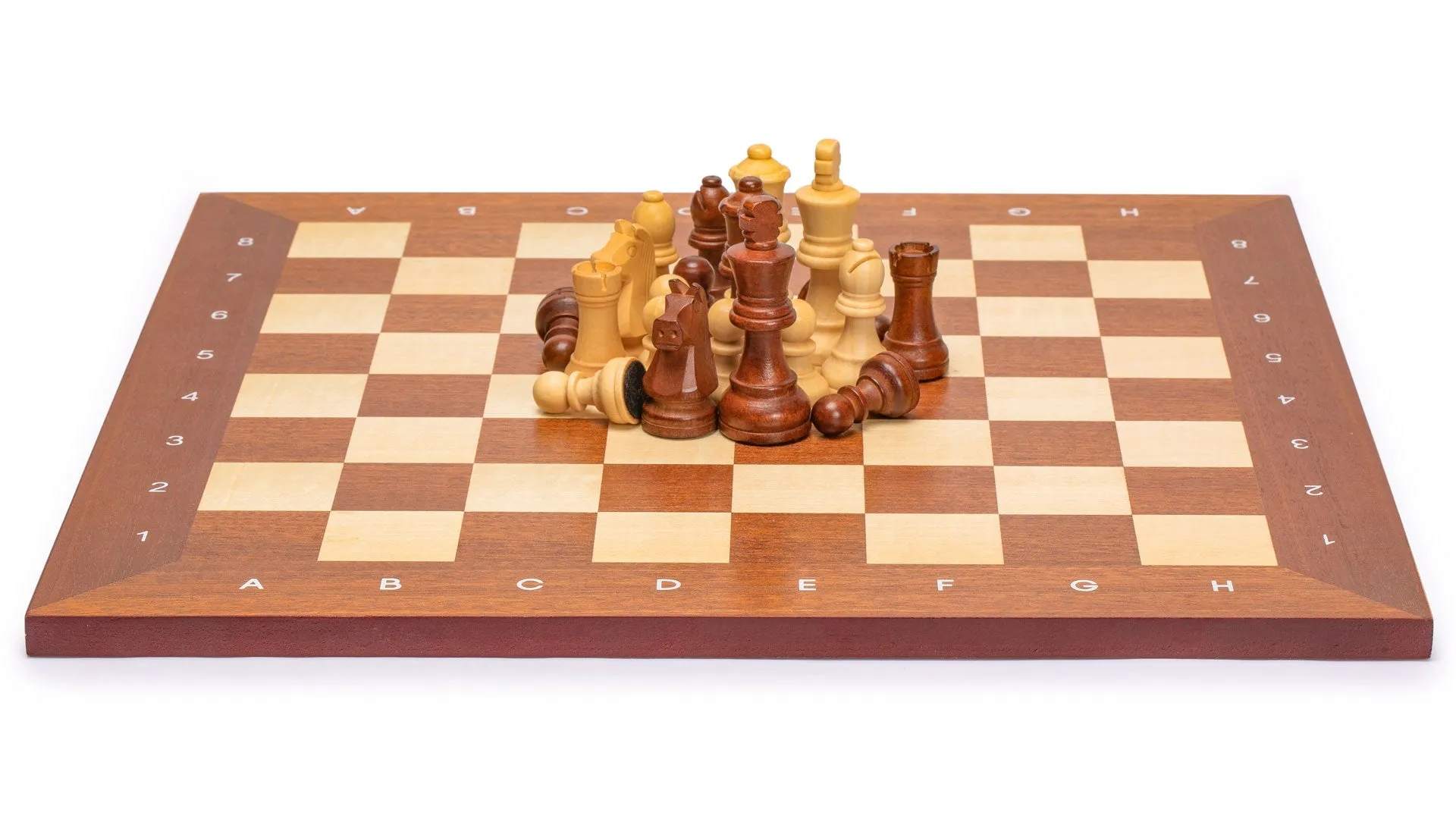 Husaria Professional Staunton Tournament Chess Board, No. 4, 16 Inches