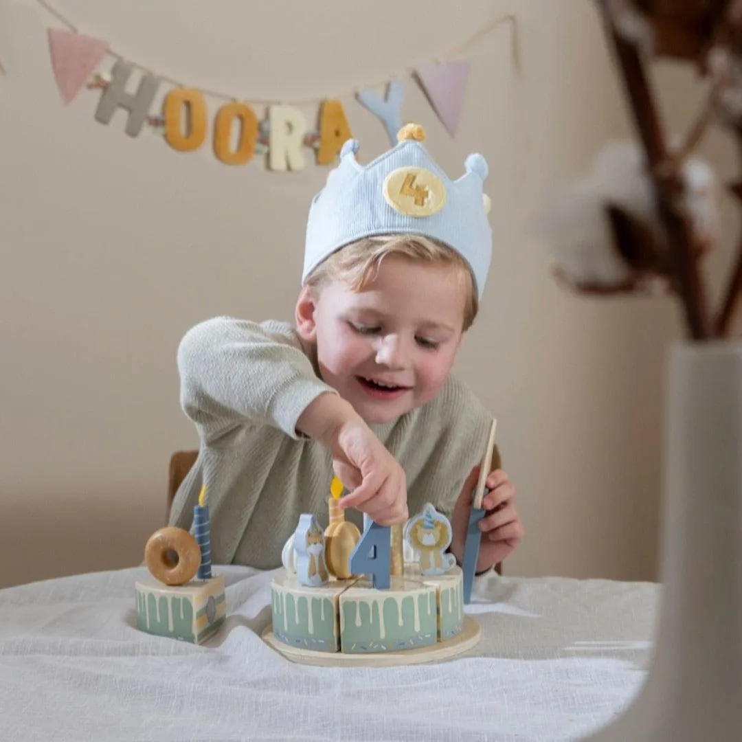 Little Dutch Birthday Crown With Numbers - Blue