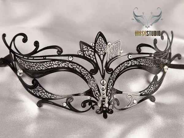 Lotto Filigree metal mask Black