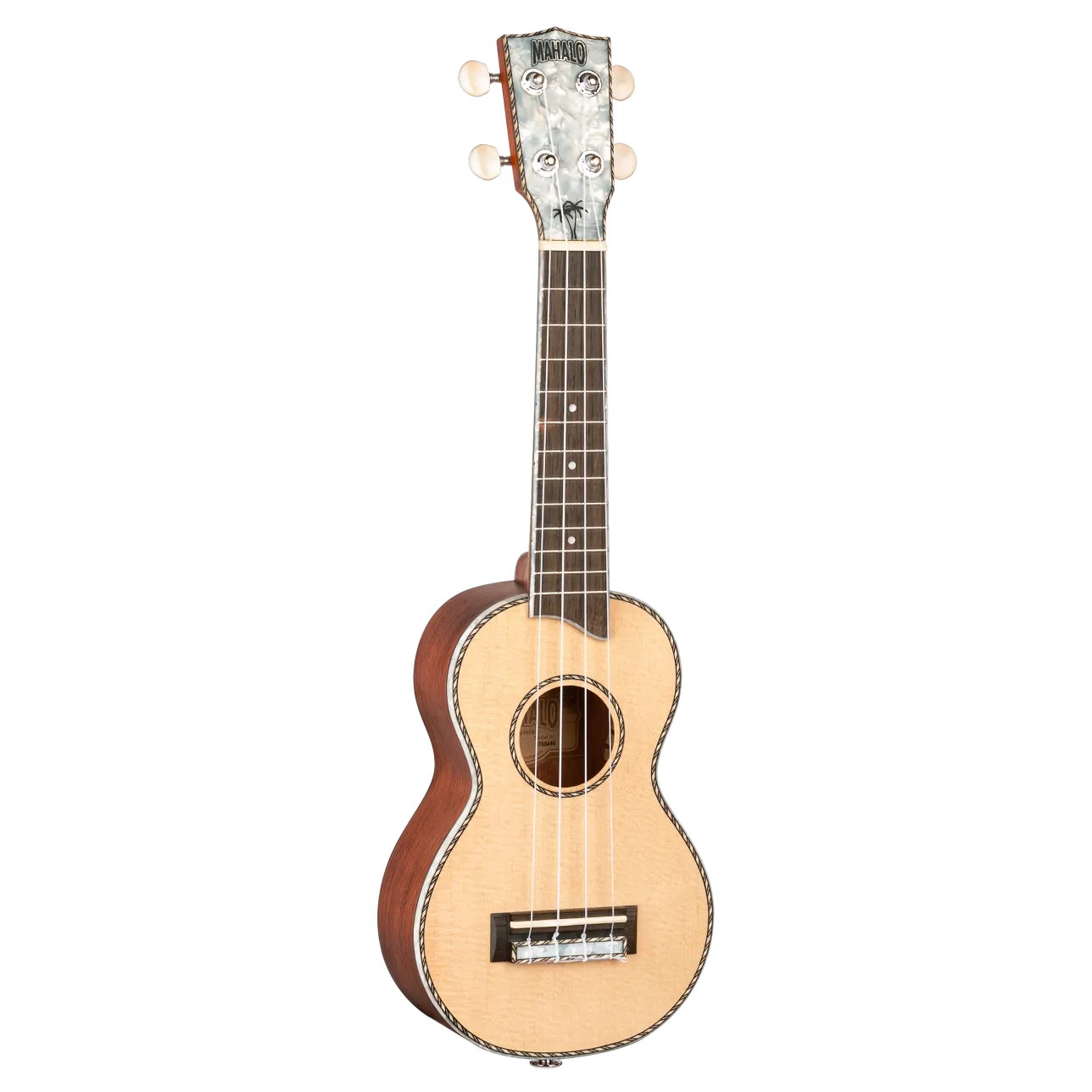 Mahalo MP1 Solid Top Soprano Ukulele In Natural