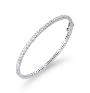 Margaret Diamond Bracelet, 14k White Gold