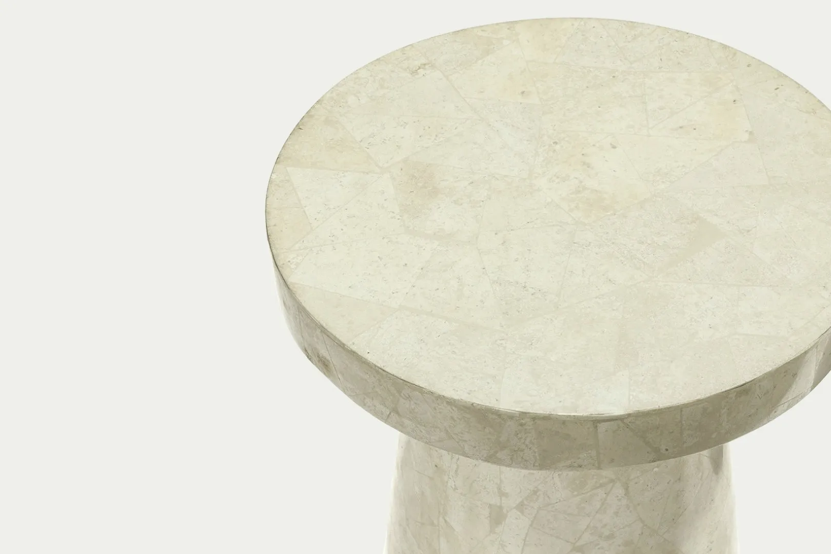 Naples Tall Stone Side Table