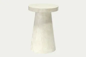 Naples Tall Stone Side Table