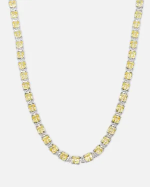 NXS Marcus Duo Stone Chain Citrine/Iced White