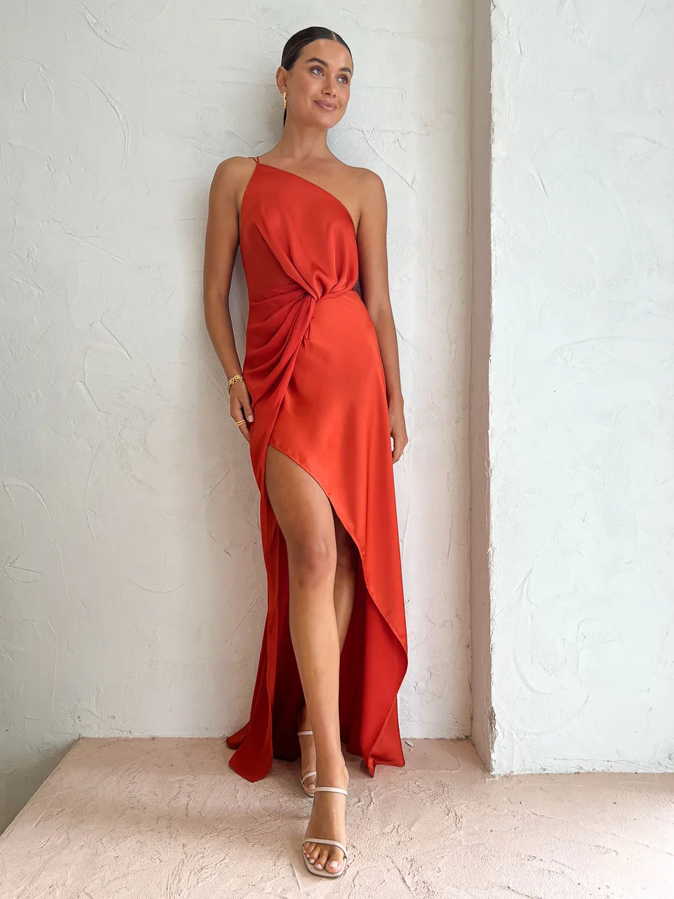 One Fell Swoop Daria Gown in Burnt Orange