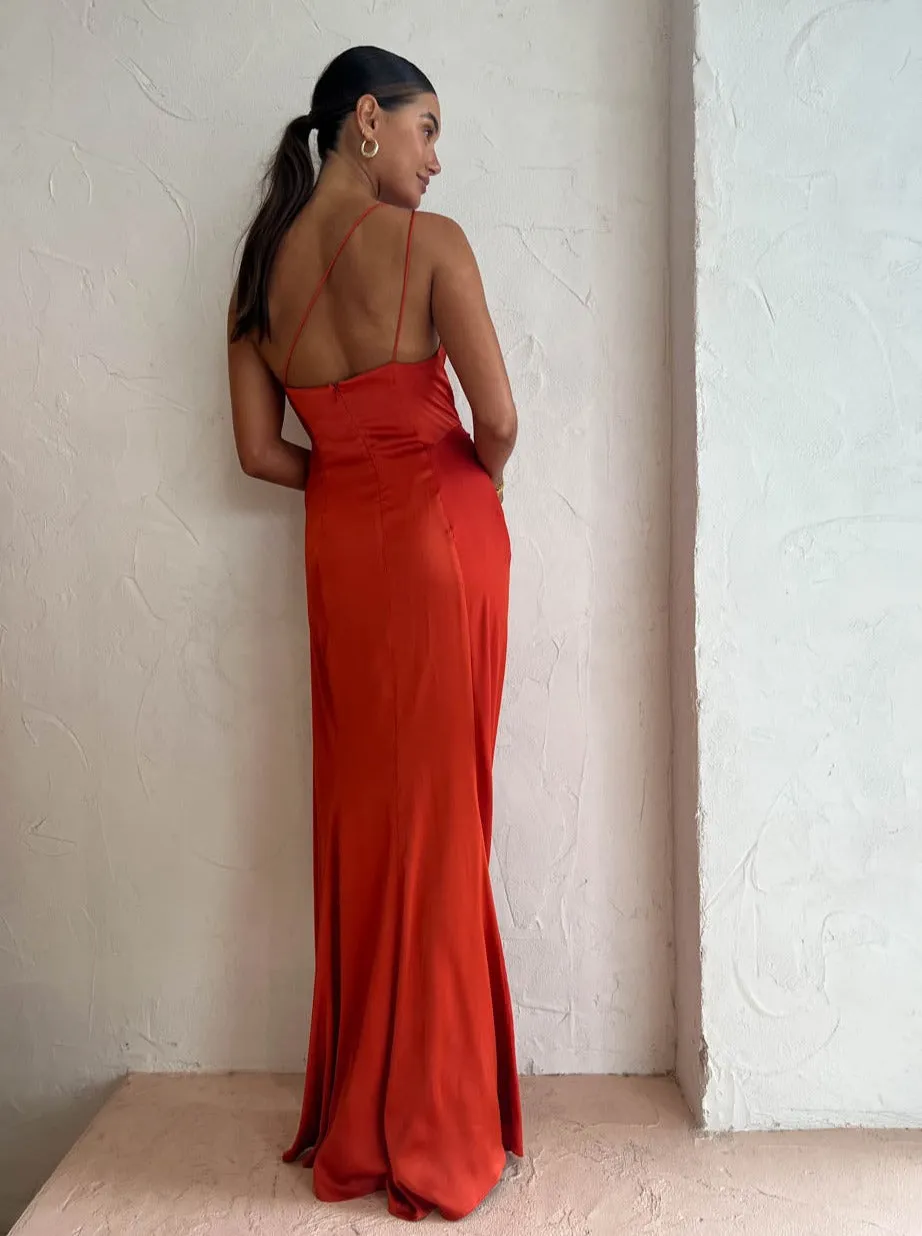 One Fell Swoop Daria Gown in Burnt Orange