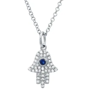 Pave Hamsa Hand Necklace