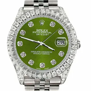 Rolex Datejust   Diamond Bezel/Lugs/Royal Green   TFJ-142508575