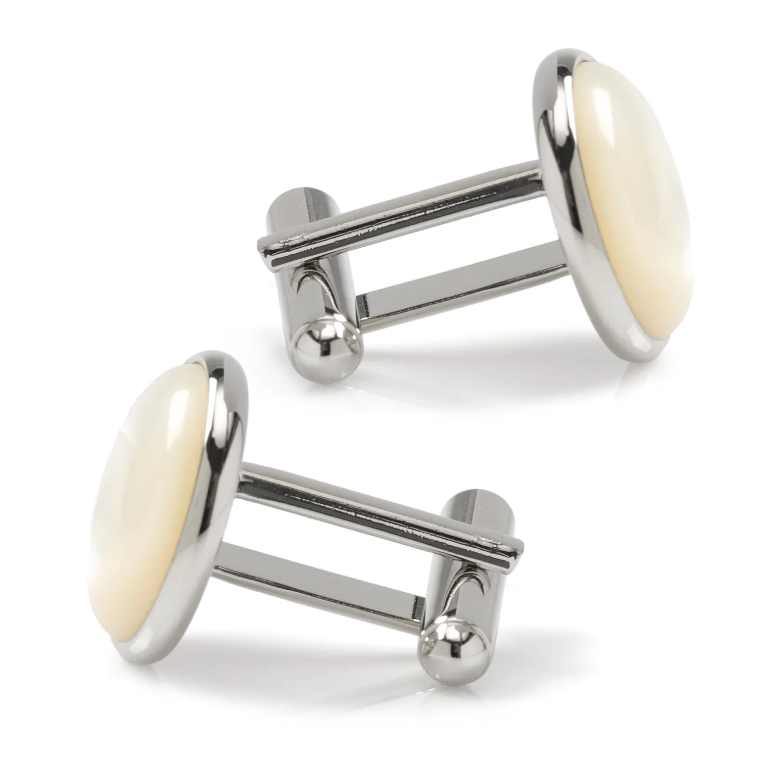 Silver and Mother of Pearl Cufflinks