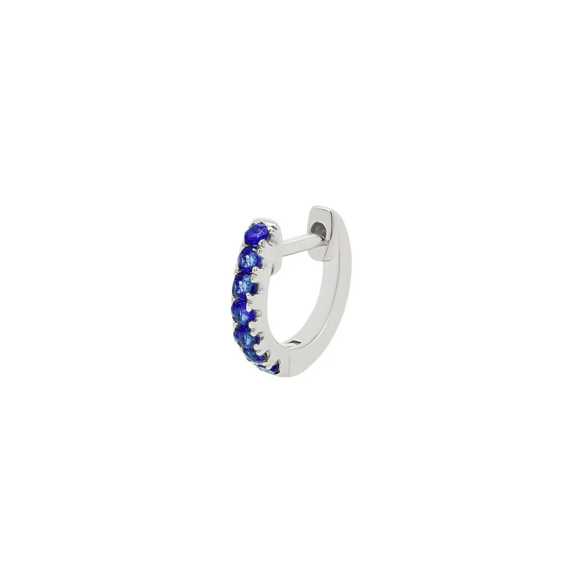 Small Sapphire Huggie Hoop | .50GMS .10CT | Single