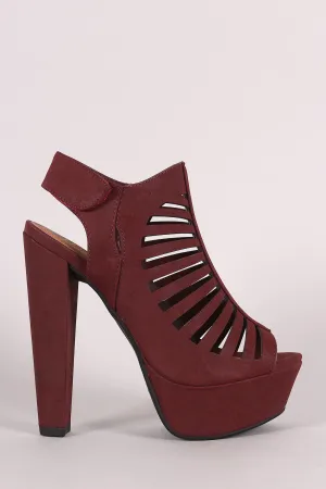 Speed Limit 98 Strappy Cutout Slingback Mule Heel