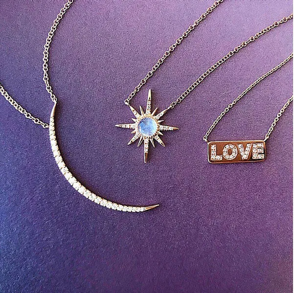 Sunburst Turquoise & Diamond Necklace