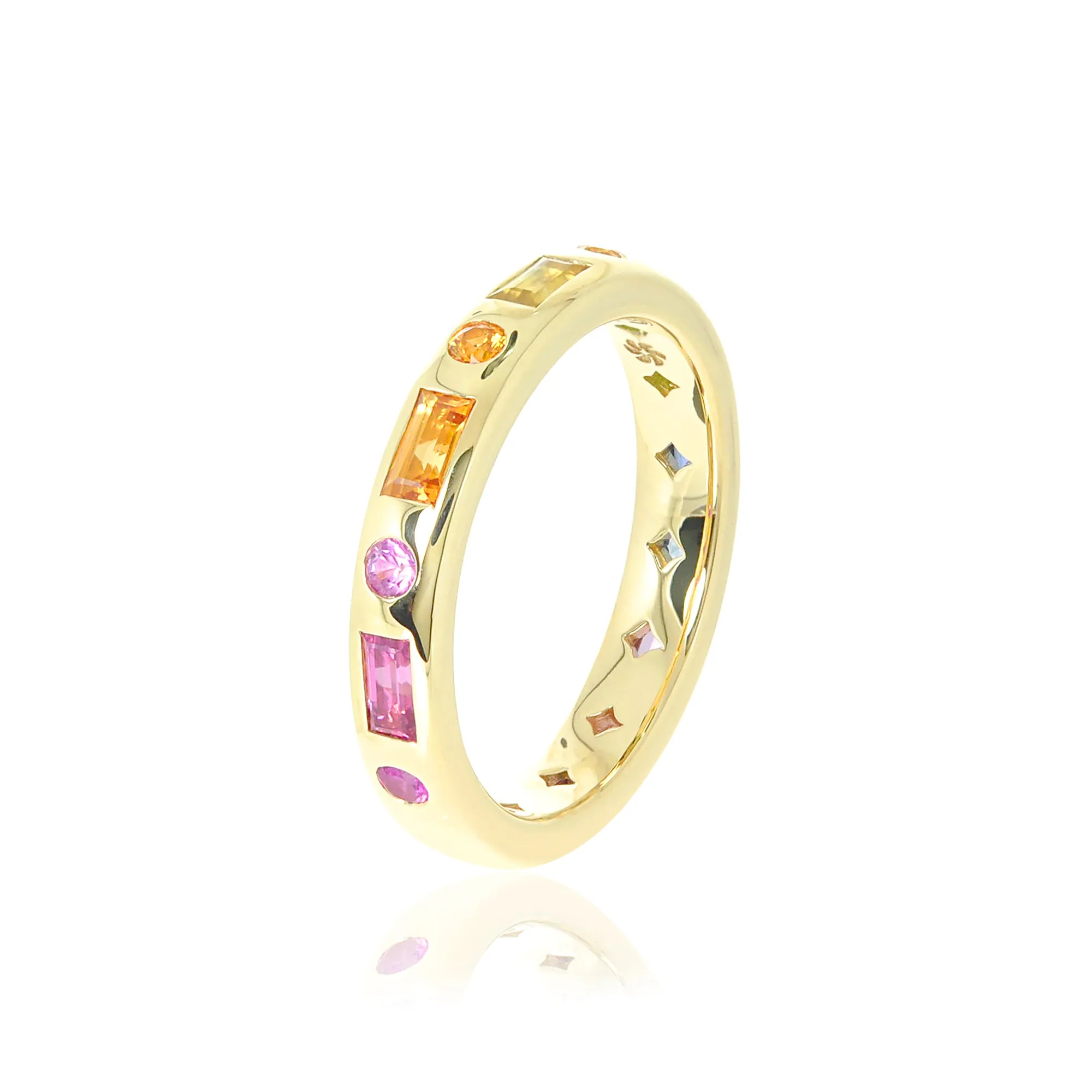 The Moxie 18K Gold Eternity Band