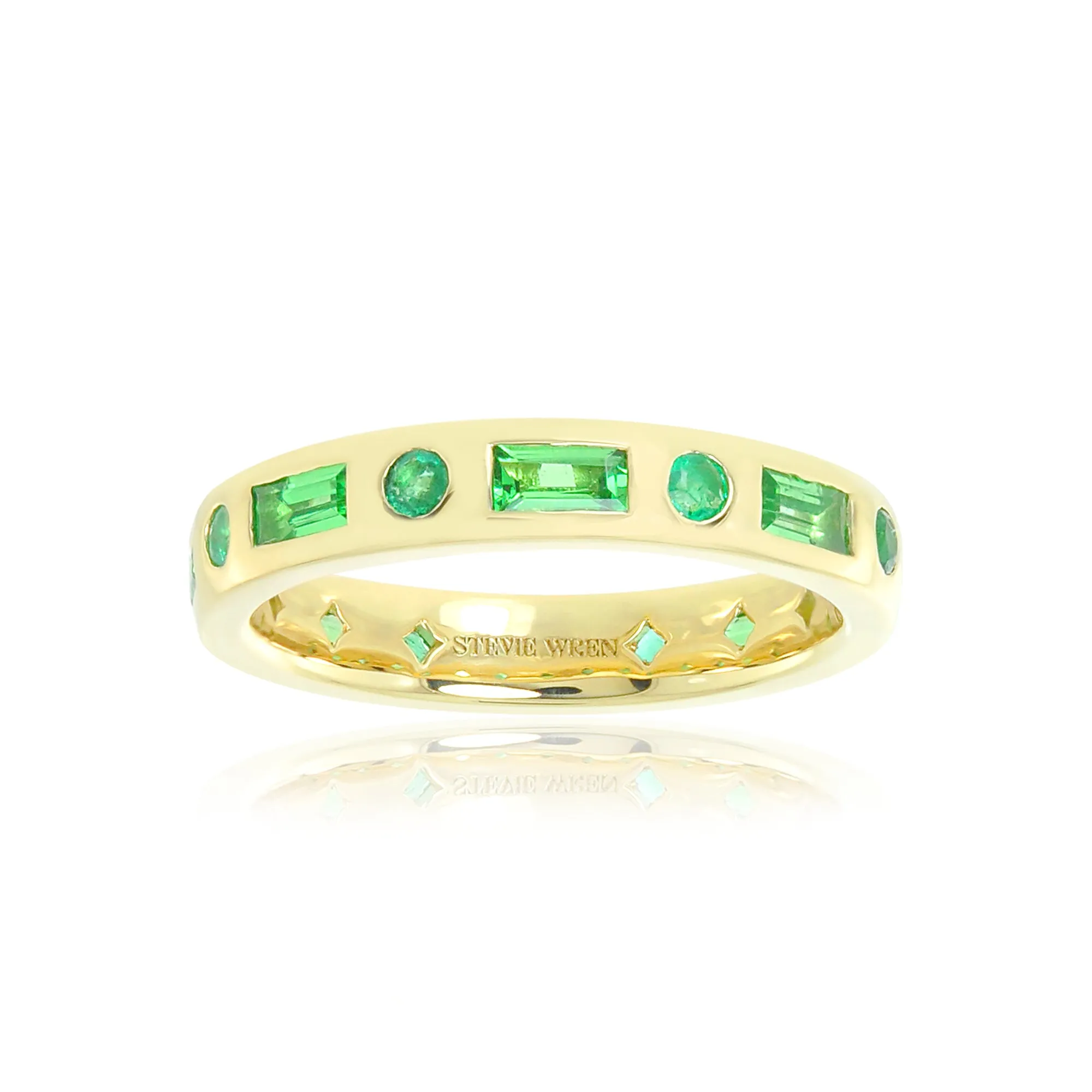 The Moxie 18K Gold Eternity Band