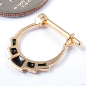 Tonali Hinged Ring in Gold from Quetzalli