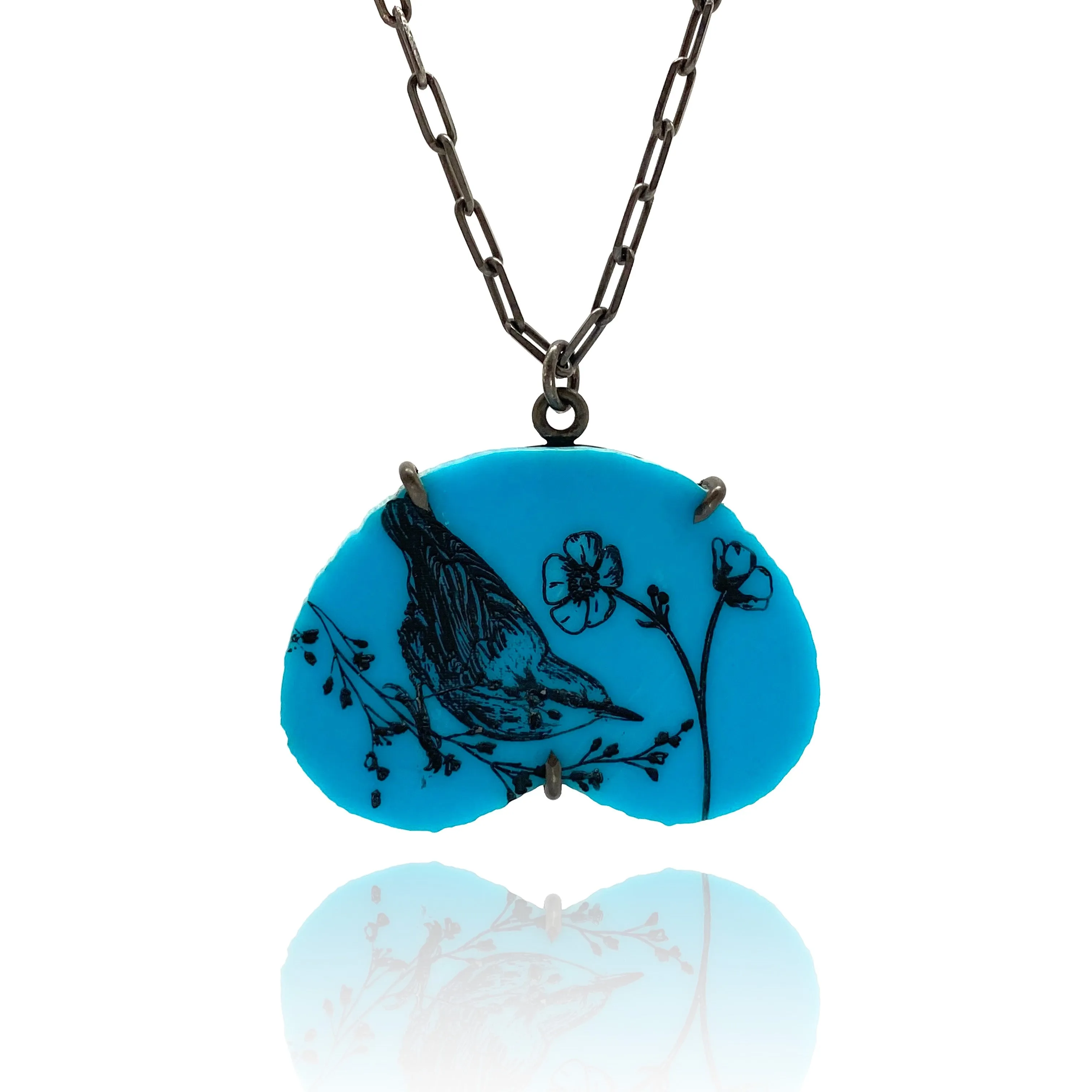 Turquoise Bird Pendant