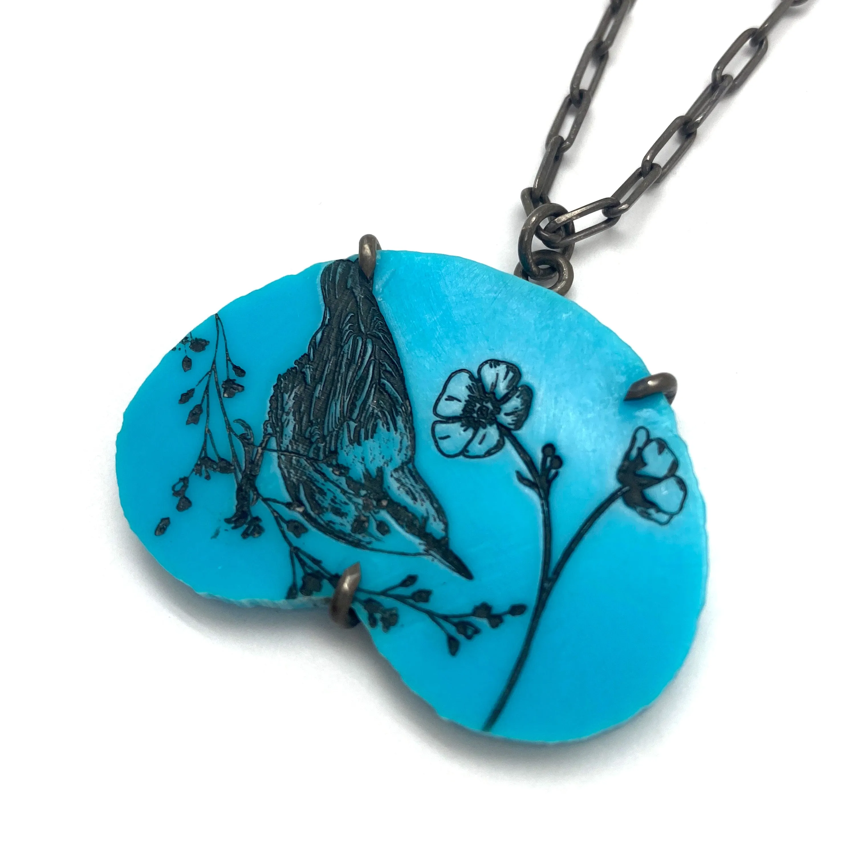 Turquoise Bird Pendant