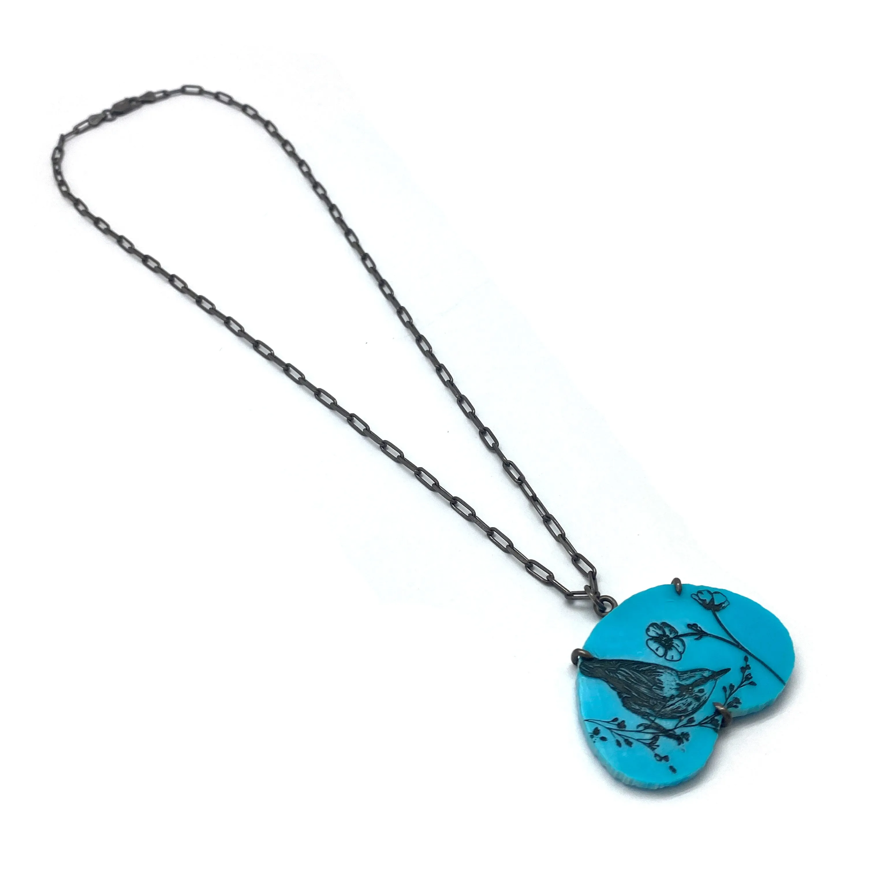 Turquoise Bird Pendant