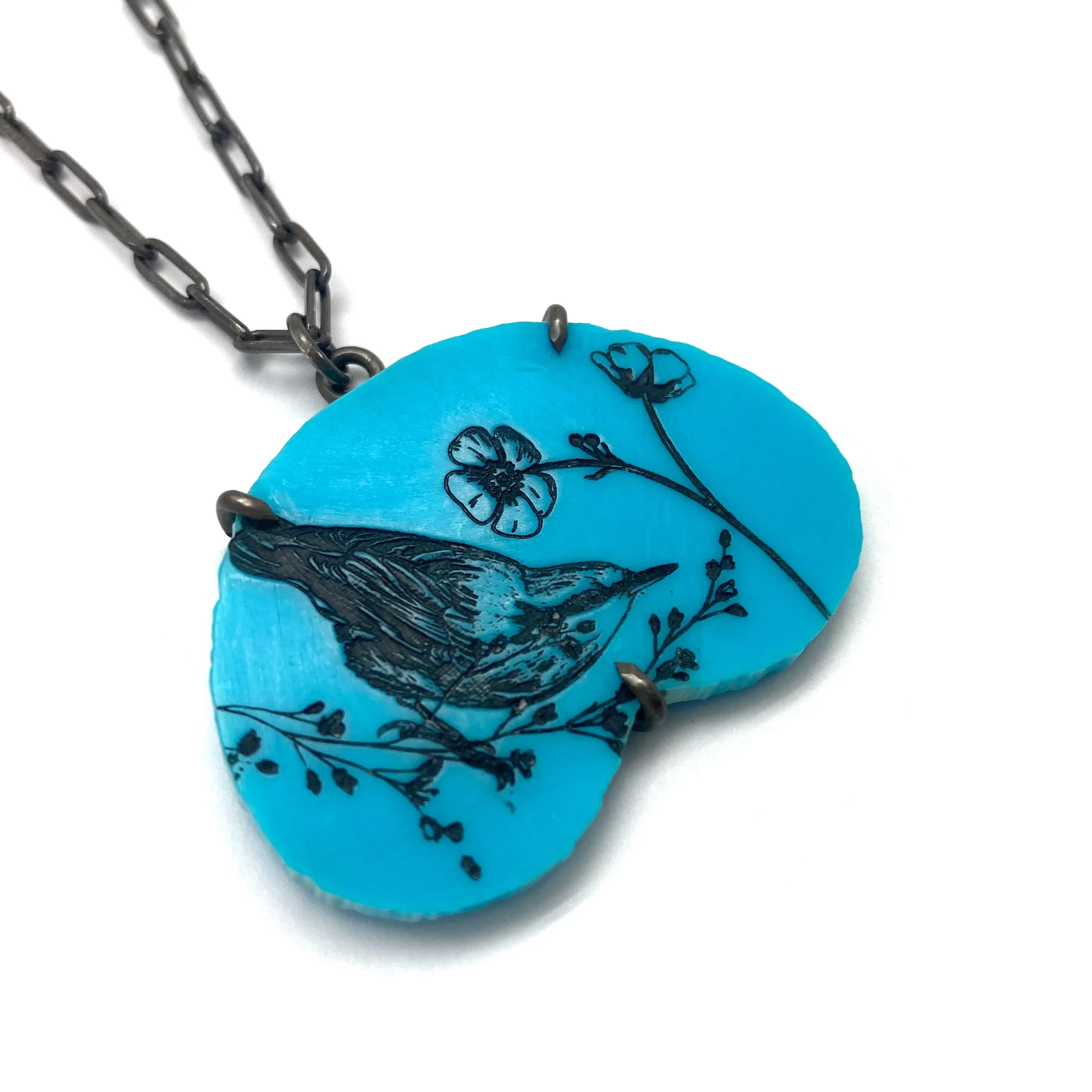 Turquoise Bird Pendant