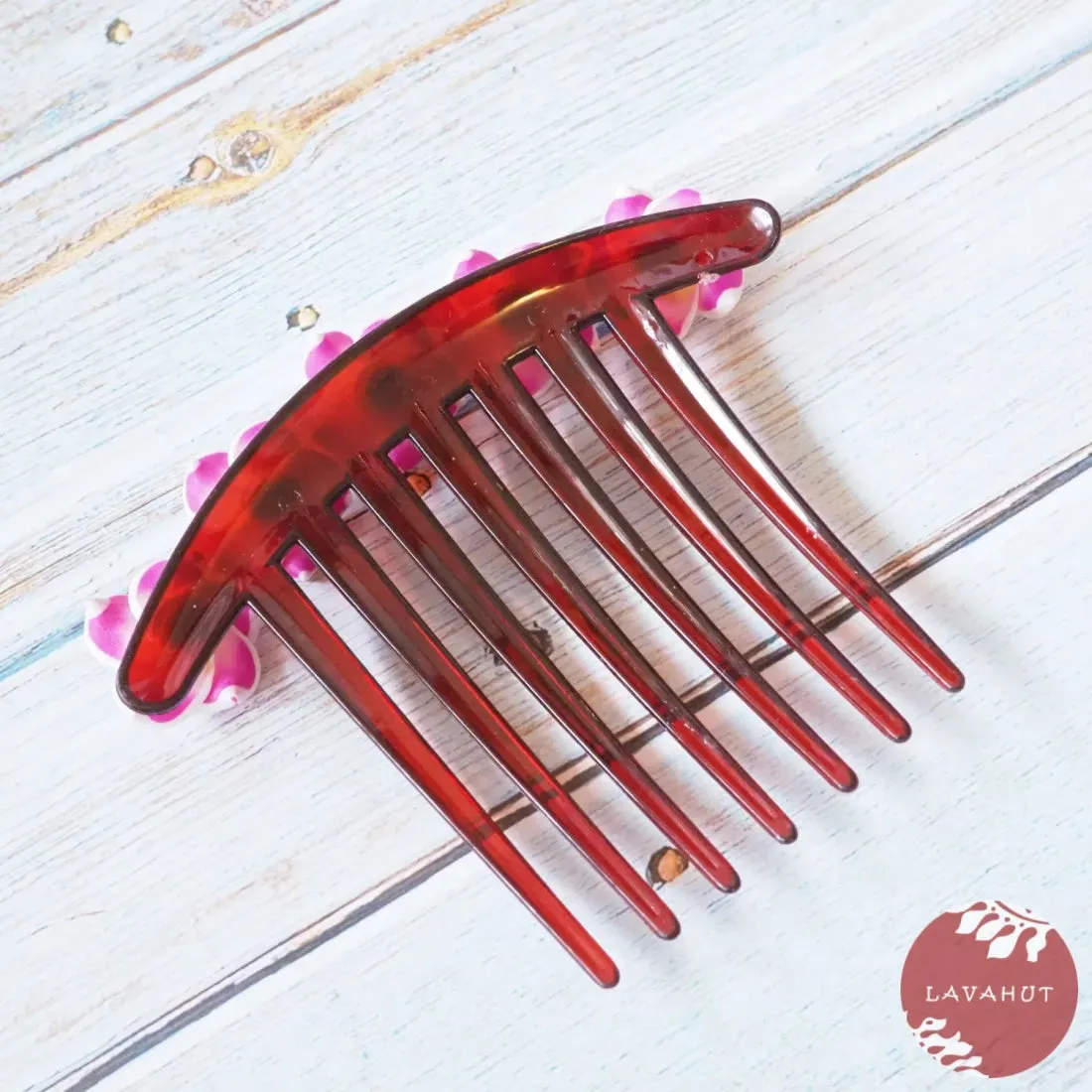 Twinkle Plumeria Pink Hair Comb