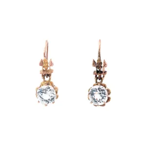 Victorian 14k Paste Dangle Earring