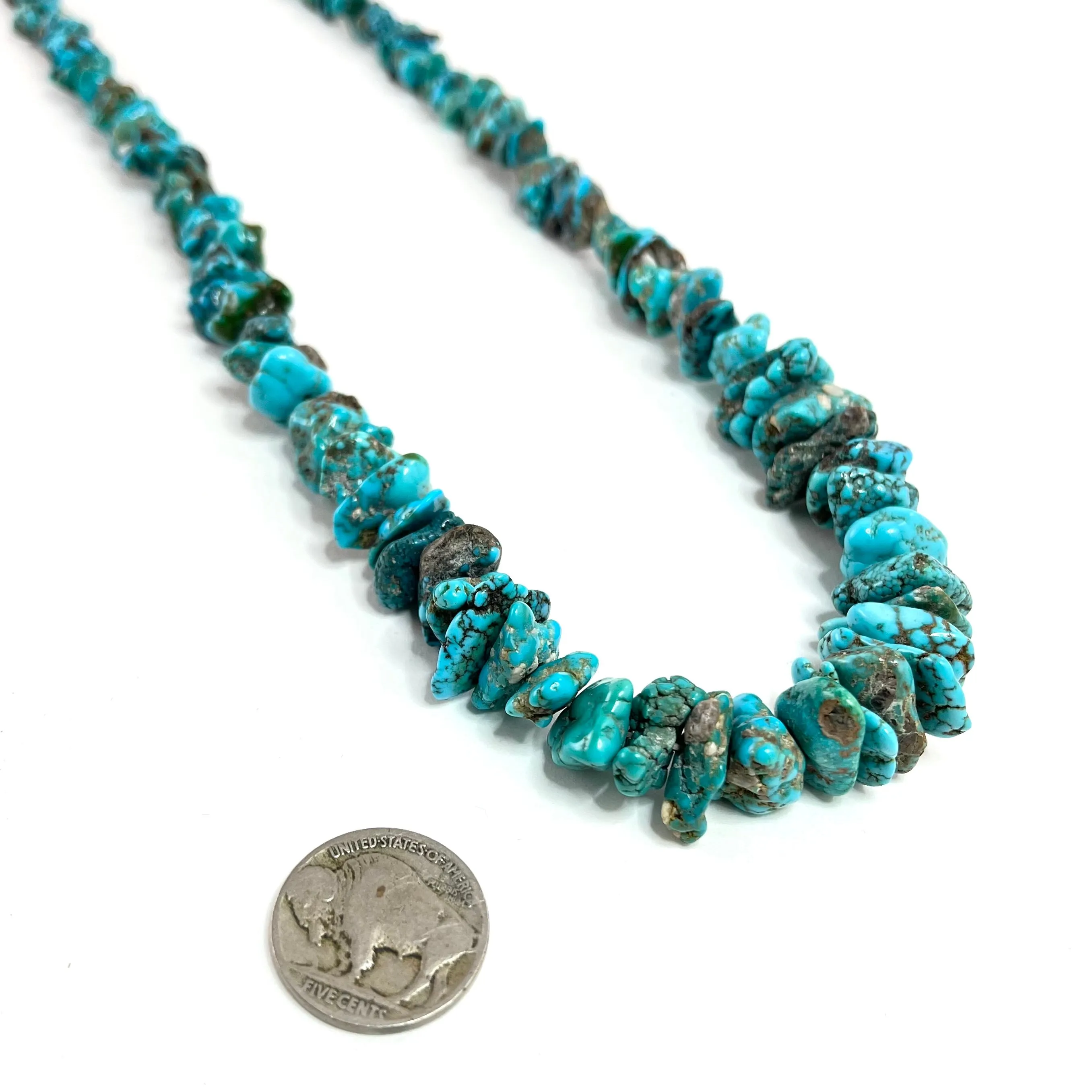 Vintage Turquoise Nugget Necklace