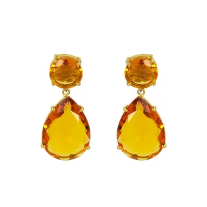 Vivienne Earrings Citrine