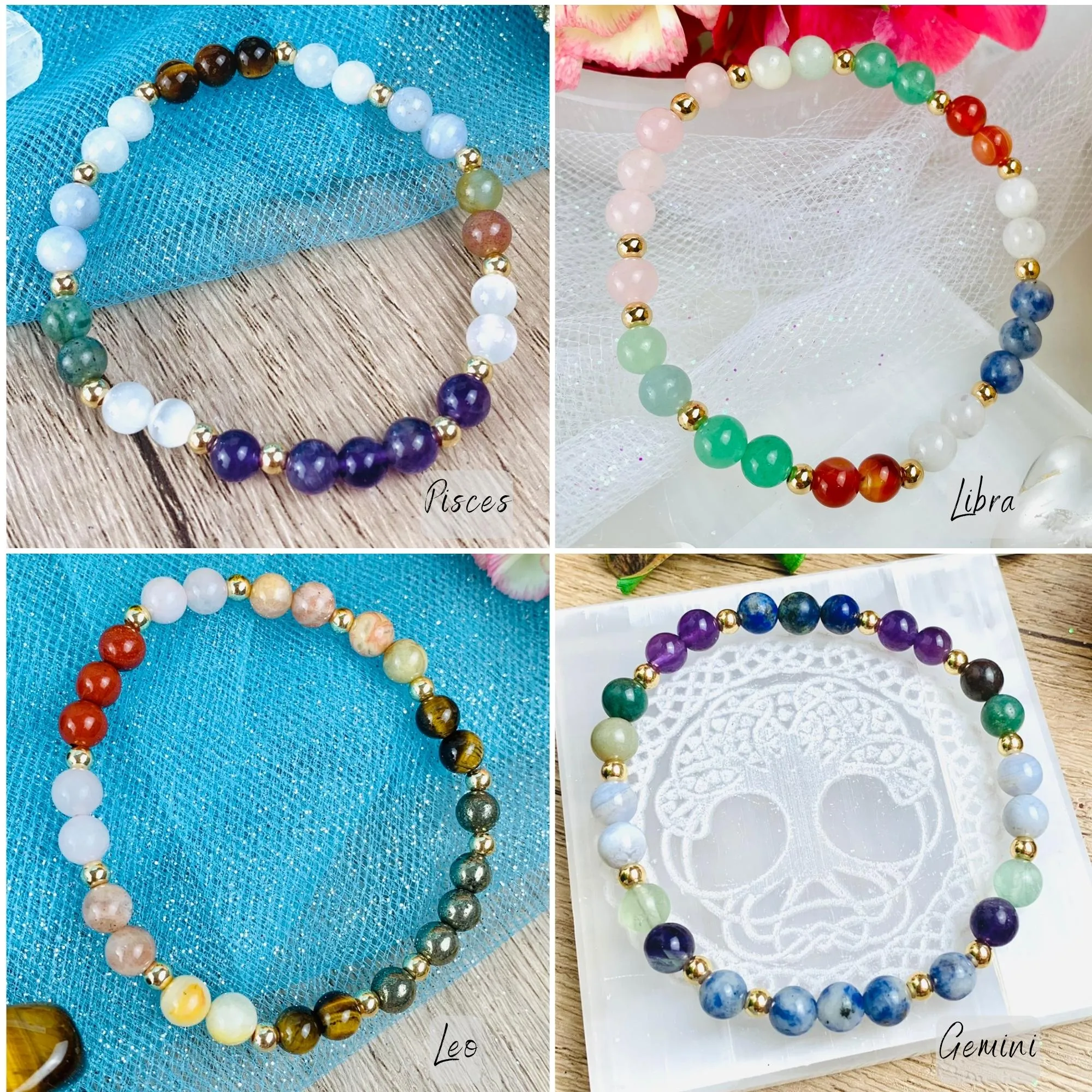 Wholesale Zodiac Crystal Bracelets Starter Set