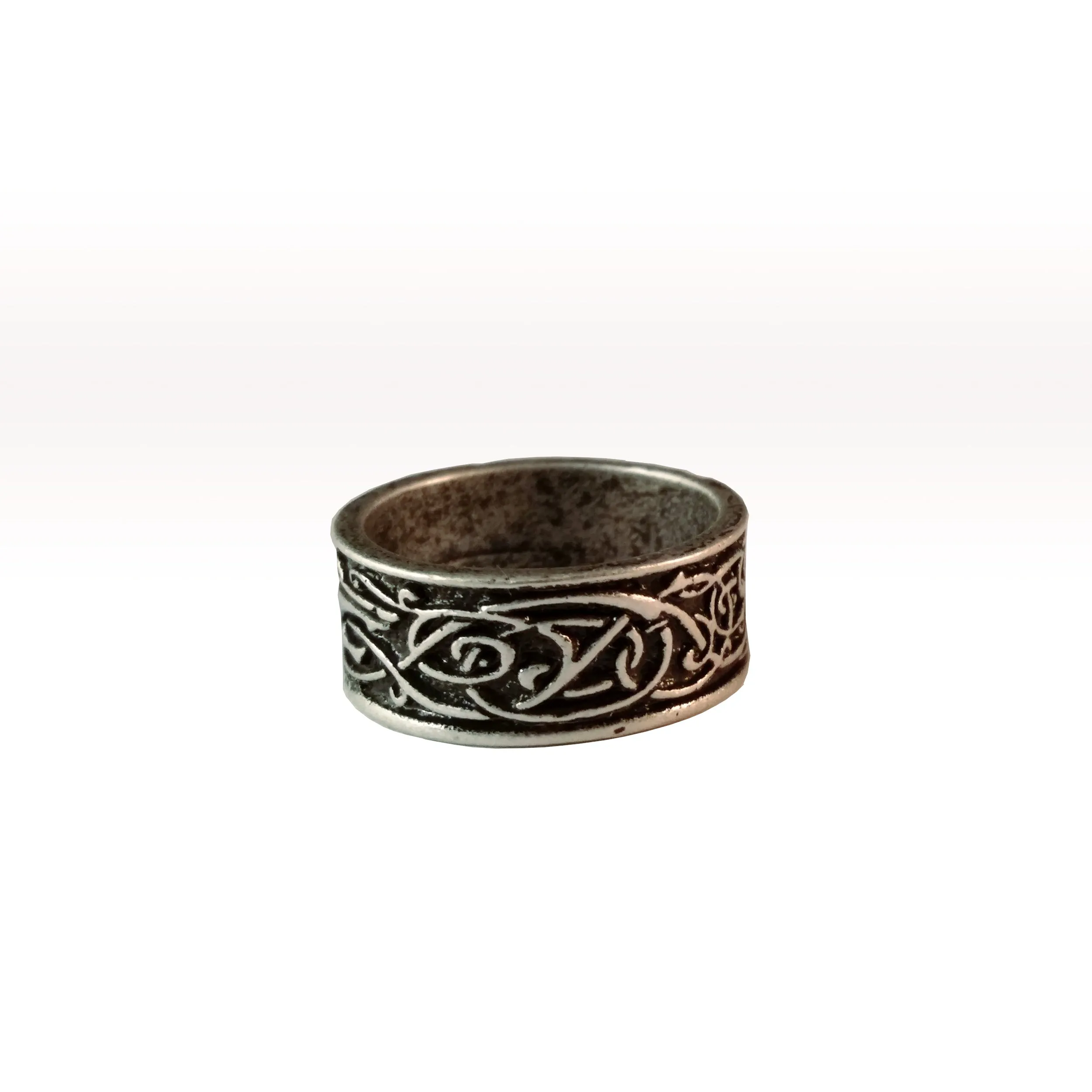 Wolf Ring Silver Knot Work Viking Celtic