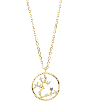 Zodiac Necklace Sagittarius 18ct Gold Plated